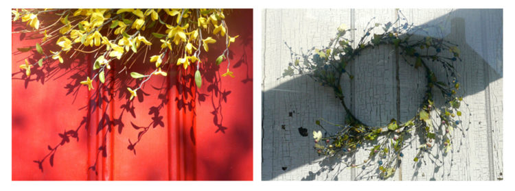 Dyptych wreaths and shadow