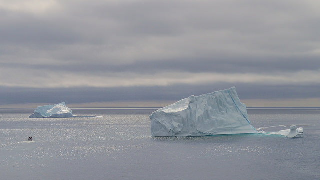 Icebergs from Signal Hill, St. John's, Newfoundland