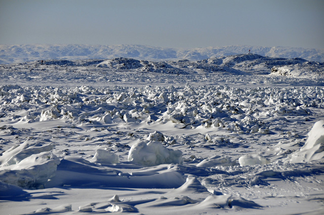 Snow shapes in Iqaluit