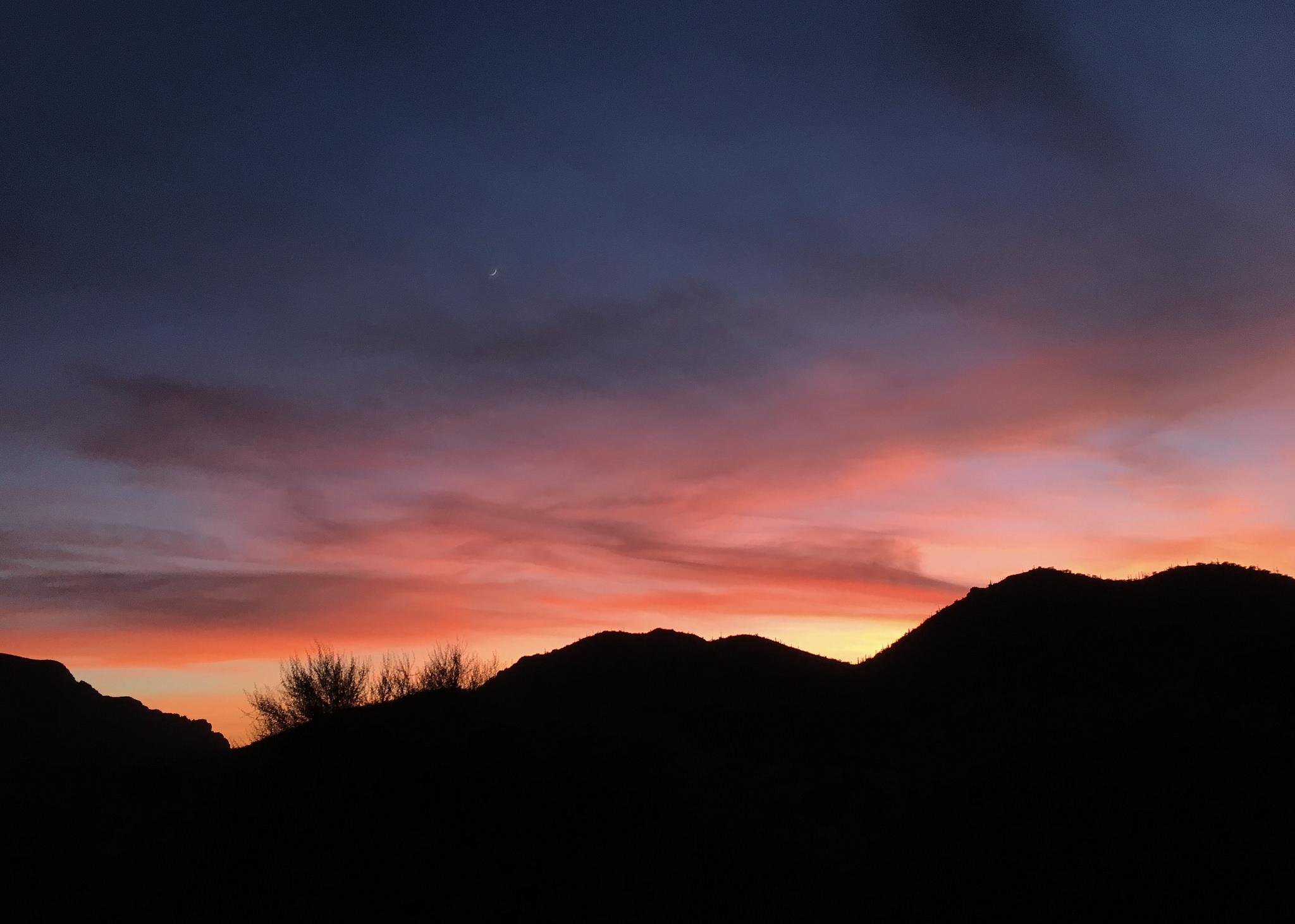sunset, tucson, arizona